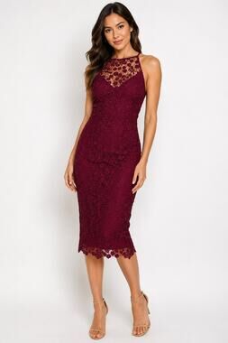Yumi Kim Holiday Party Dress XL Burgundy NWT